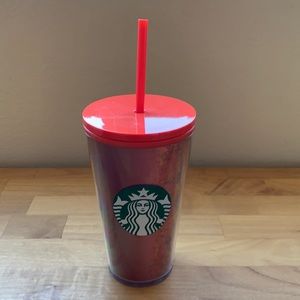 Starbucks Red Glitter Cold Tumbler